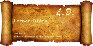 Lerner Diána névjegykártya