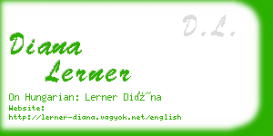 diana lerner business card